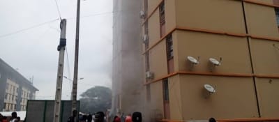 Incendie à la Tour Harmattan d'Adjamé 220 Logements
