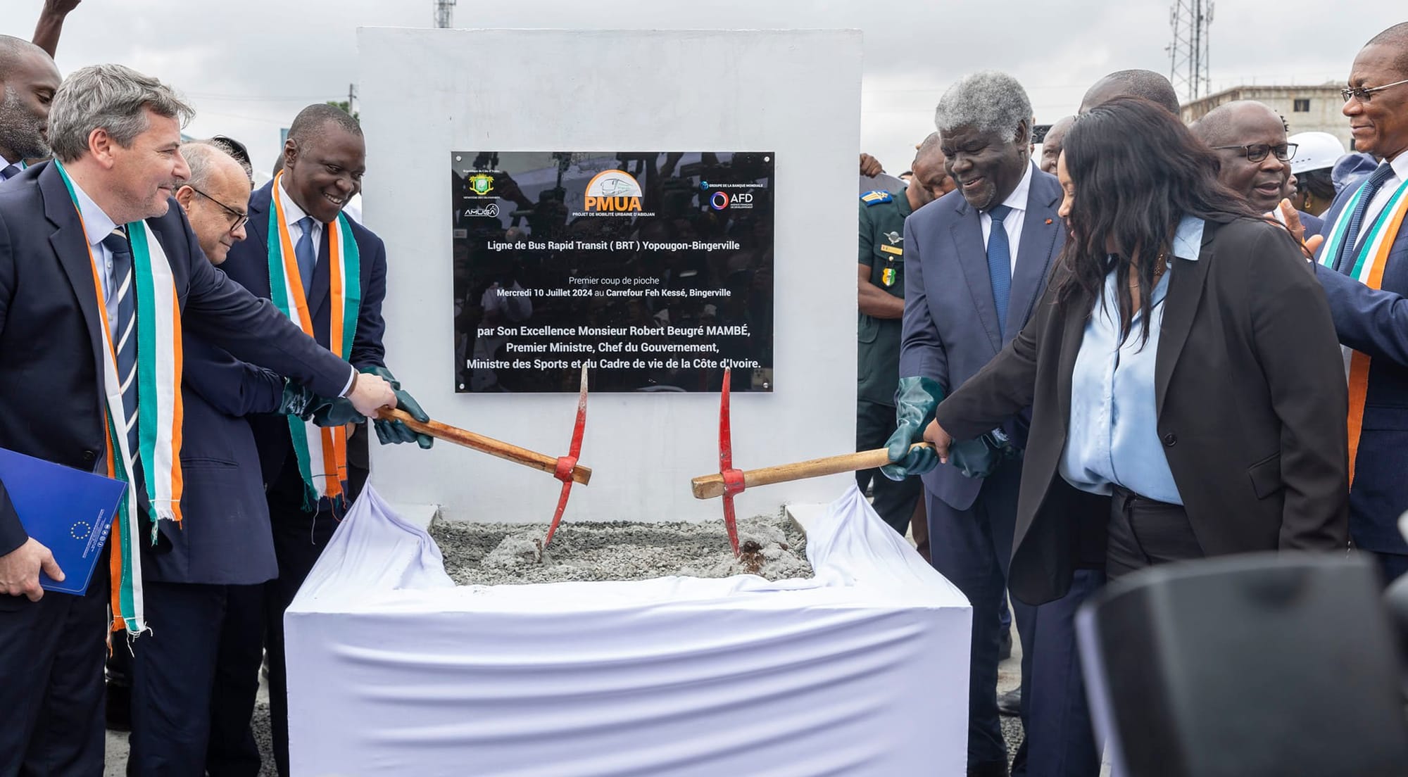 Lancement des travaux de construction Bus Rapid Transit (BRT) Yopougon - Bingerville