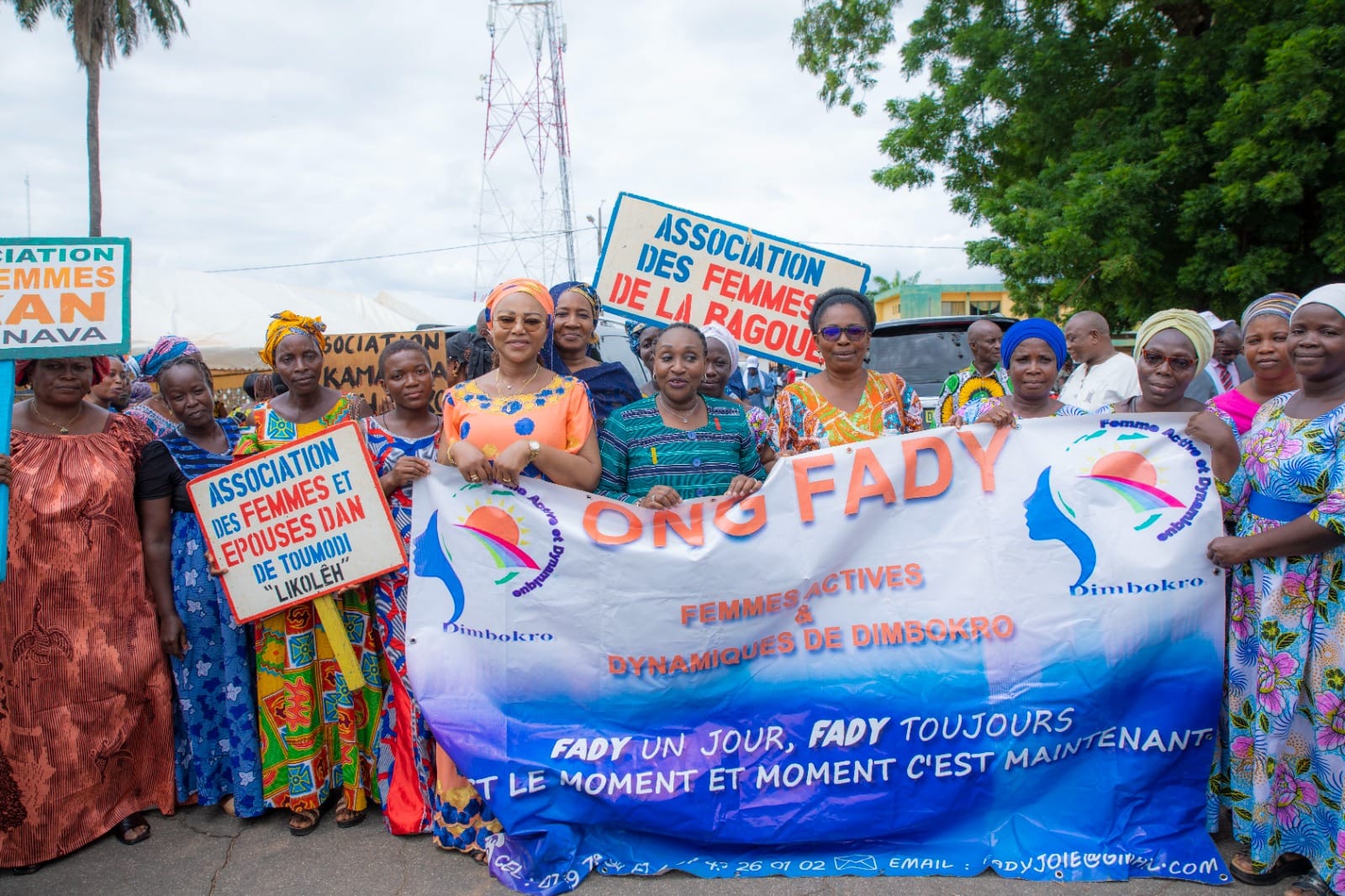 Nassénéba Touré à Toumodi lors de sa tournée nationale de concertation des ANAFCI
