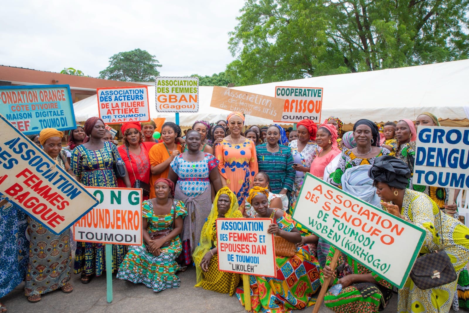 Nassénéba Touré à Toumodi lors de sa tournée nationale de concertation des ANAFCI