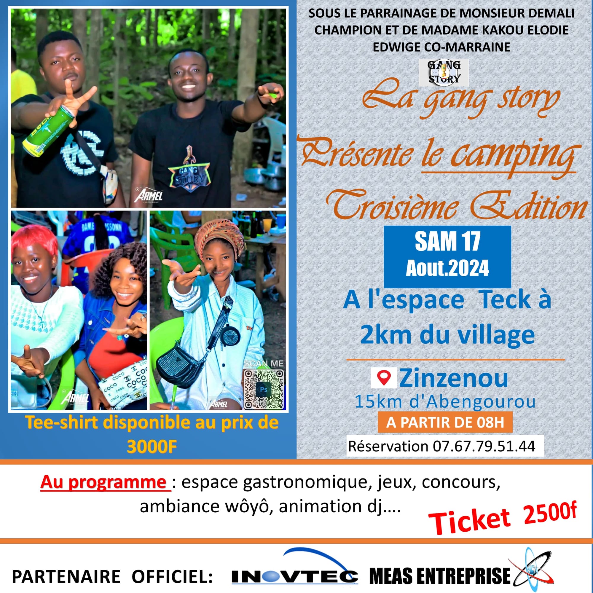 Camping Festif à Zinzenou