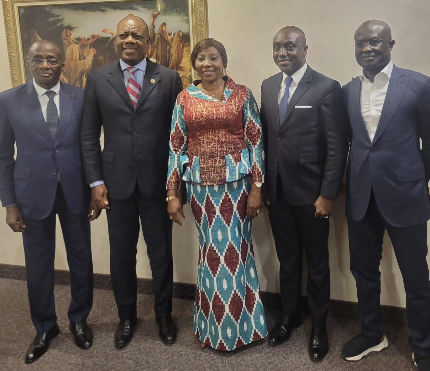 Kandia Camara rencontre les Ivoiriens établis aux États-Unis le 24 août 2024 à New York