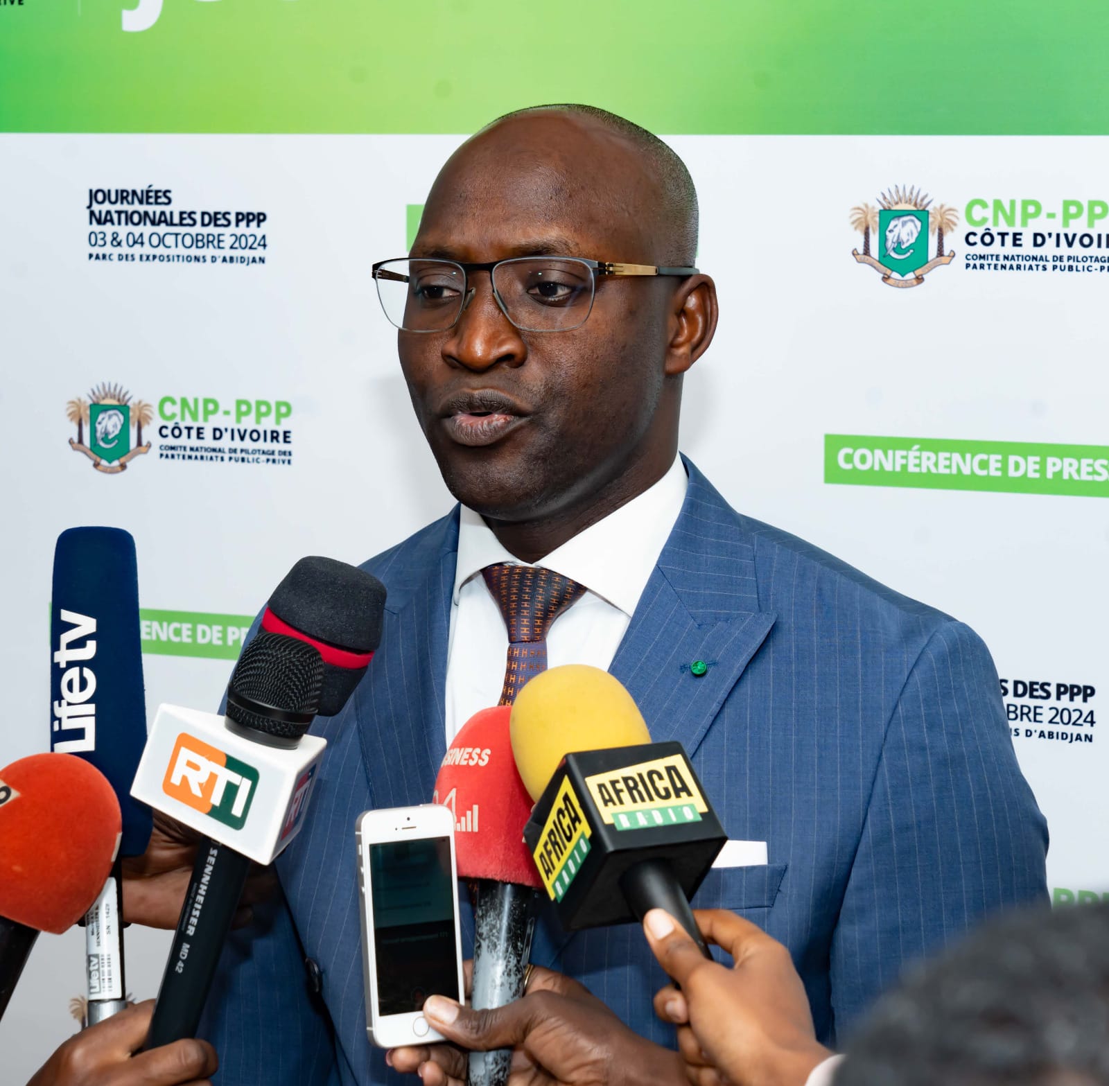 Moussa Kouyaté, président du Comité national de pilotage des partenariats public-privé (CNP-PPP), lors du lancement "Les Journées Nationales des PPP" le 1er août 2024