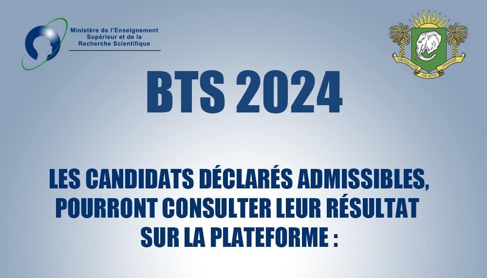 Liste des 20 338 admis au BTS 2024 Côte d'Ivoire