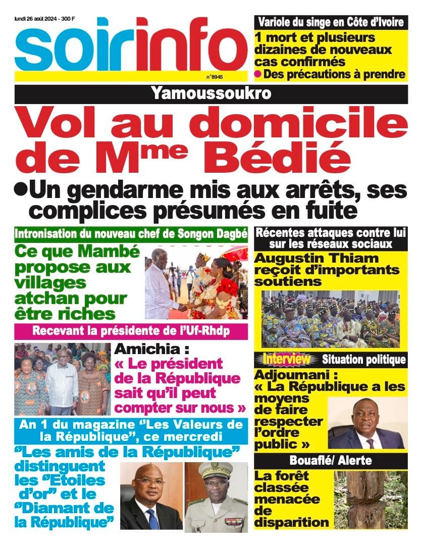 Titrologie 26 août 2024 - Soir Info