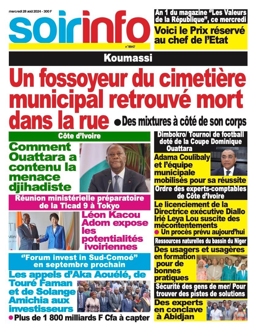 Titrologie 28 août 2024 - Soir Info