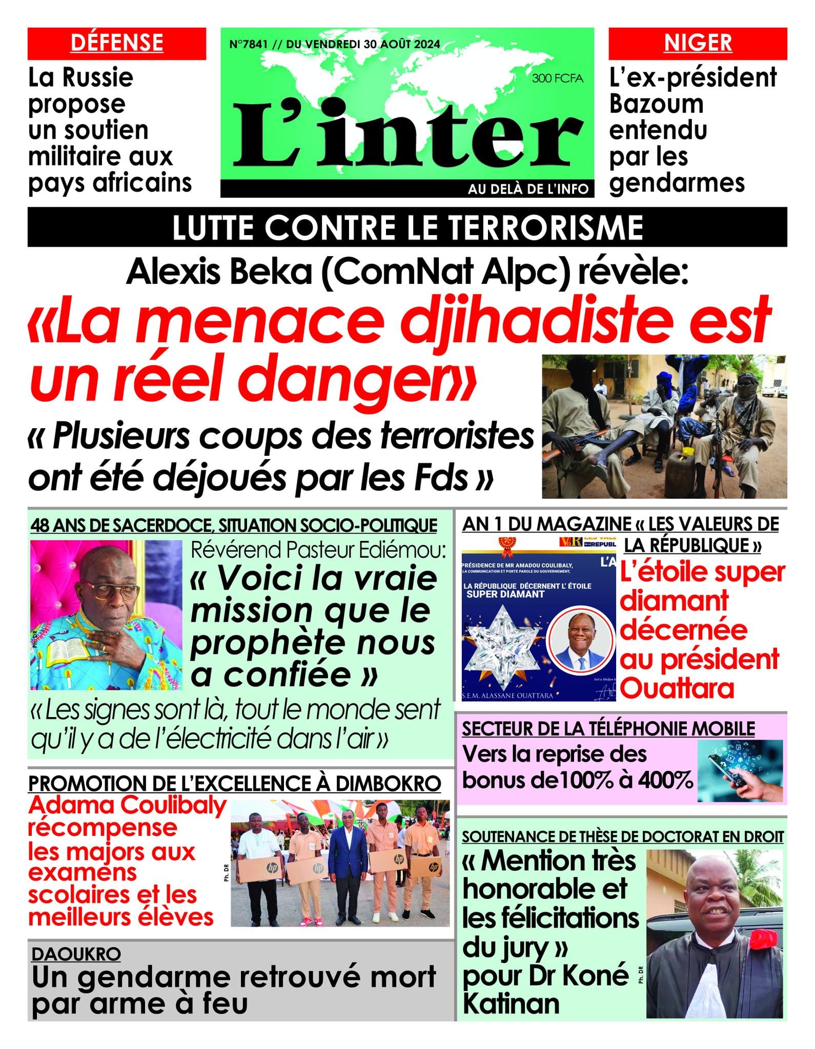 Titrologie 30 août 2024 - L'Inter