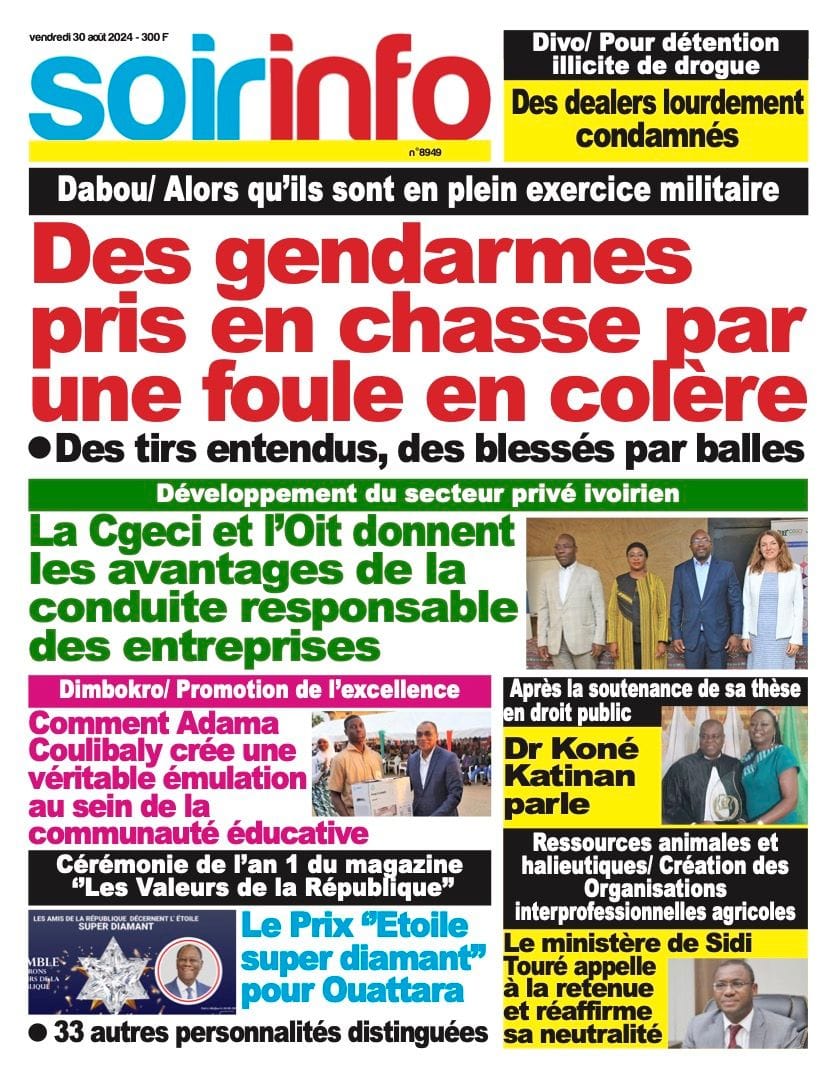 Titrologie 30 août 2024 - Soir Info