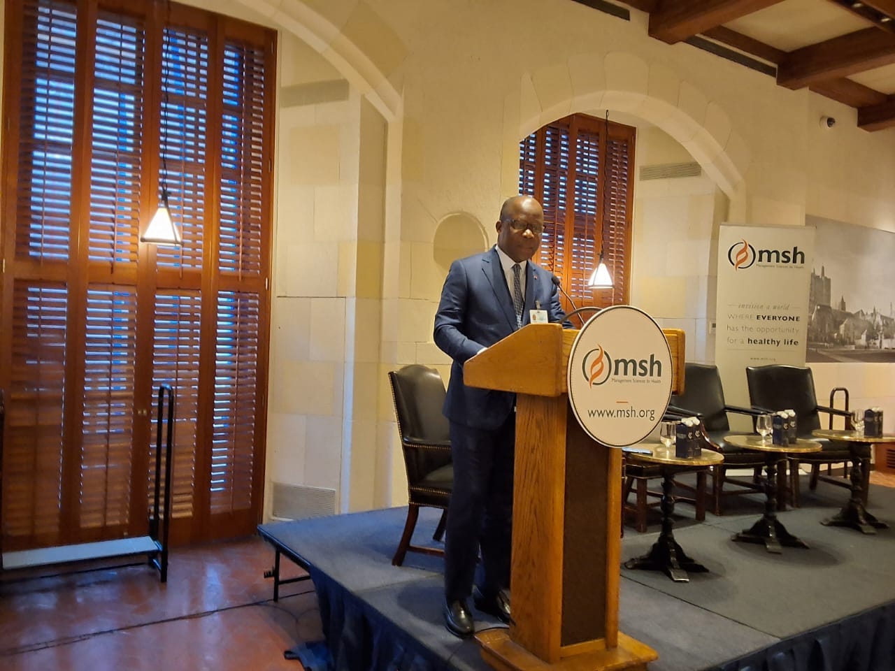 Le ministre de la Santé, Pierre N'gou Dimba