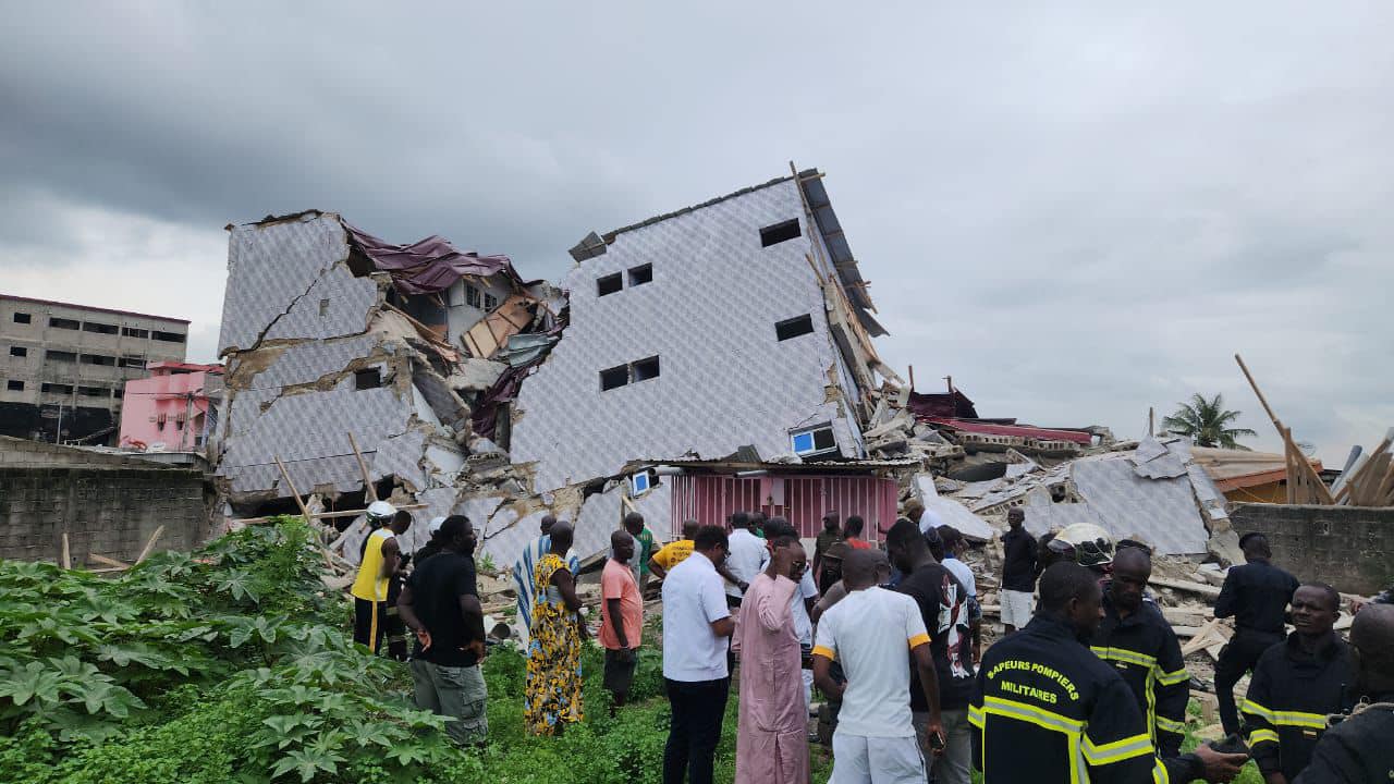 Effondrement immeuble Yopougon Abobodoumé
