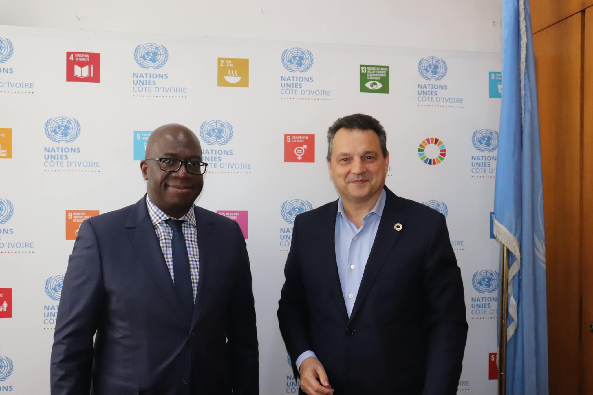 Le maire Hervé Patrick Adom a reçu le coordinateur résident des Nations Unies, Philippe Poinsot