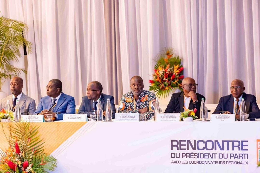 Réunion des coordinateurs régionaux du RHDP le 30 septembre 2024 à Abidjan