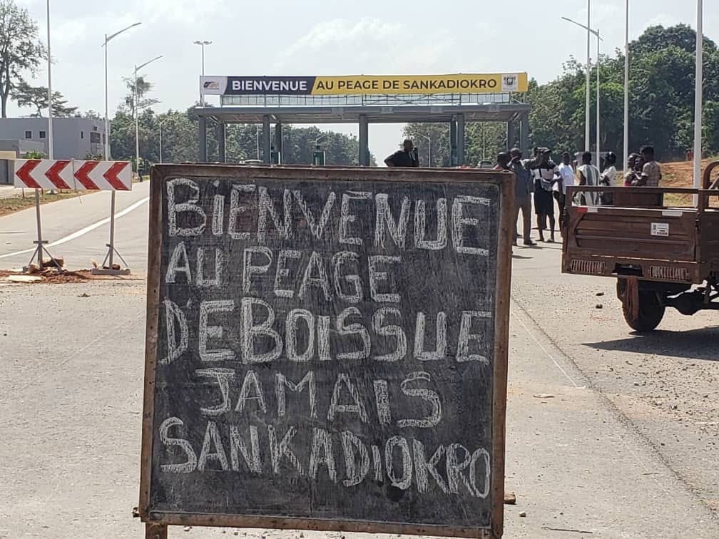 Controverse autour du péage de Sankadiokro