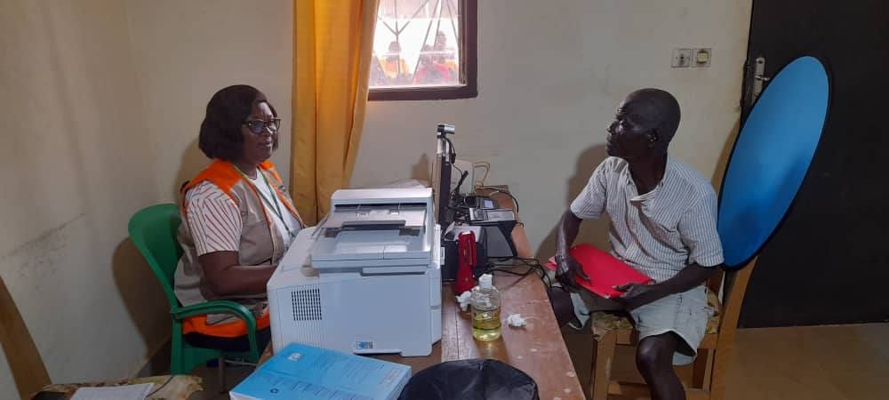 Enrôlement des réfugiés en Côte d'Ivoire