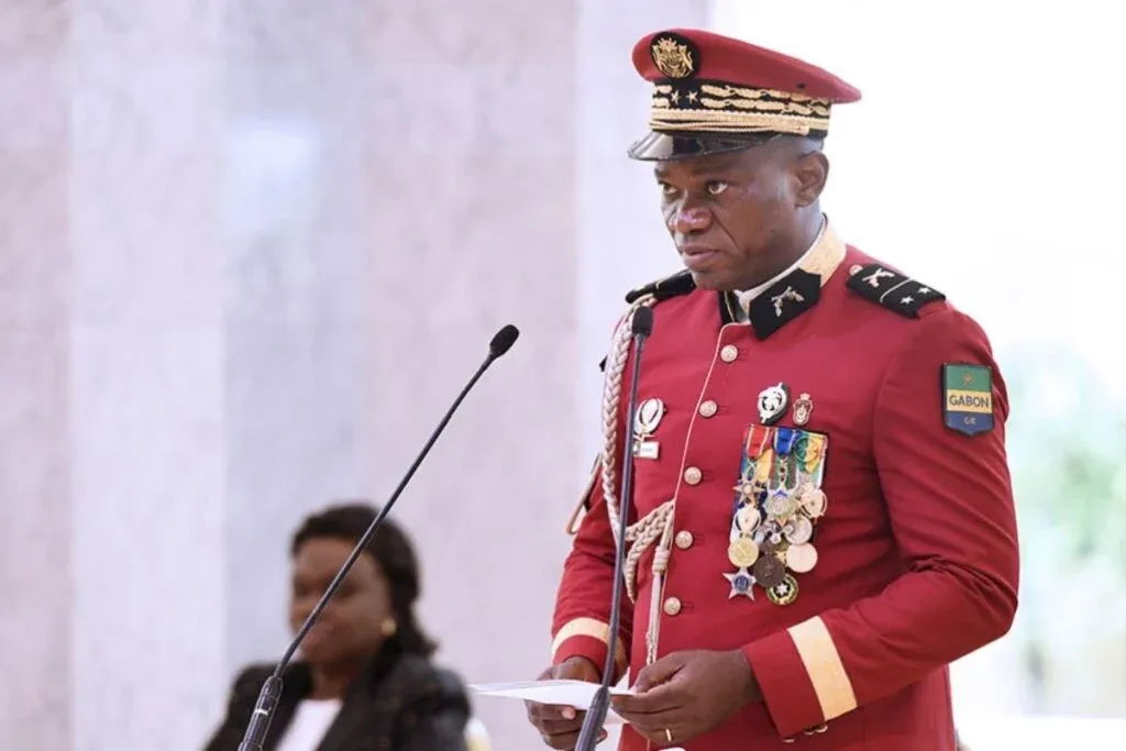 Le président gabonais Brice Clotaire Oligui Nguema