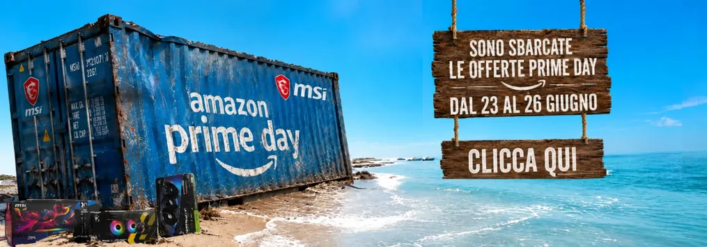 Prime Day MSI: sconti fino al 56% su monitor, PC e accessori