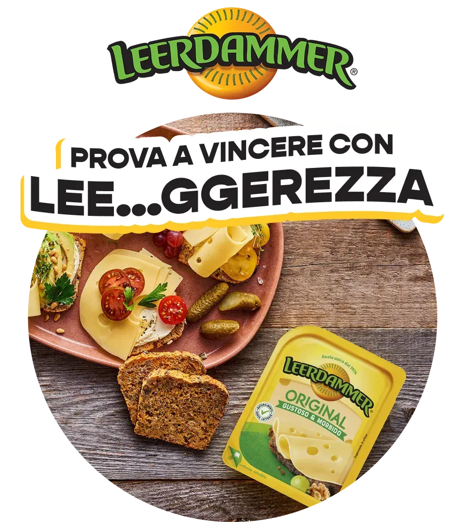 Concorso Leerdammer “Prova a Vincere con Lee...gGerezza”: vinci buoni spesa e friggitrice ad aria!
