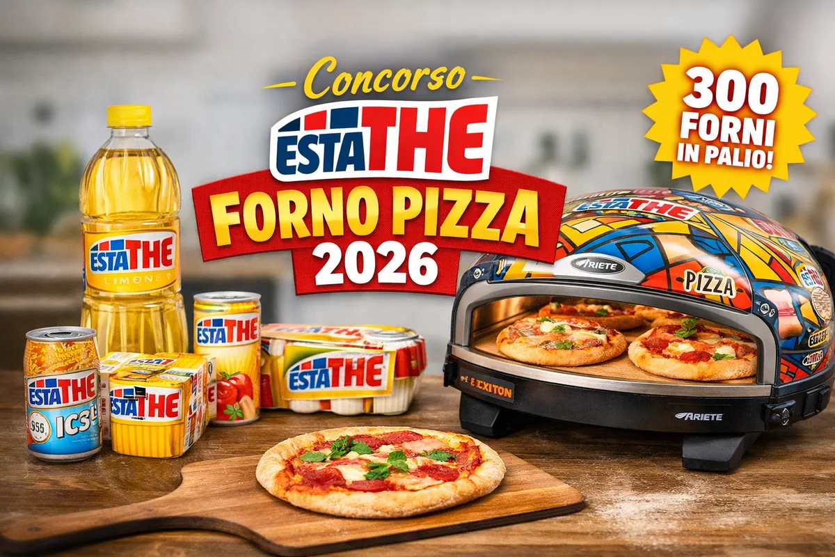 Concorso Estathé 2026: spendi 5€ e prova a vincere il forno pizza
