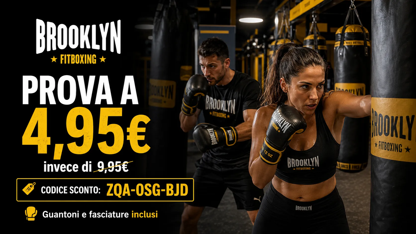 Brooklyn Fitboxing a 4,95€: prova con guantoni inclusi