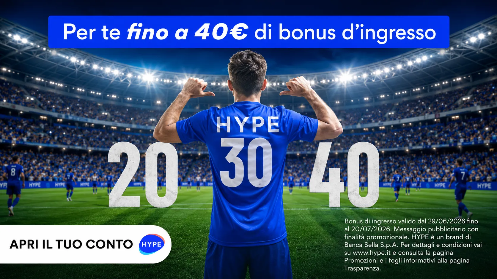 Bonus HYPE fino a 40€: usa il codice entro il 20 luglio