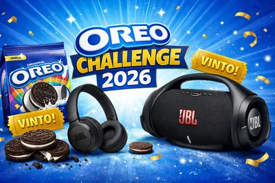 Nuovo concorso Oreo: con 2 pacchi puoi vincere JBL