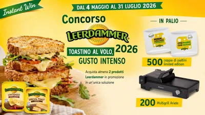 Concorso Leerdammer 2026: vinci piatti personalizzati e piastre Ariete