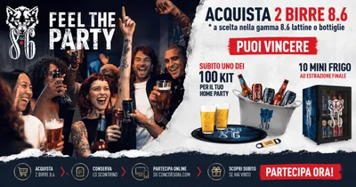 Concorso 8.6 Feel The Party: vinci kit Home Party e mini frigo