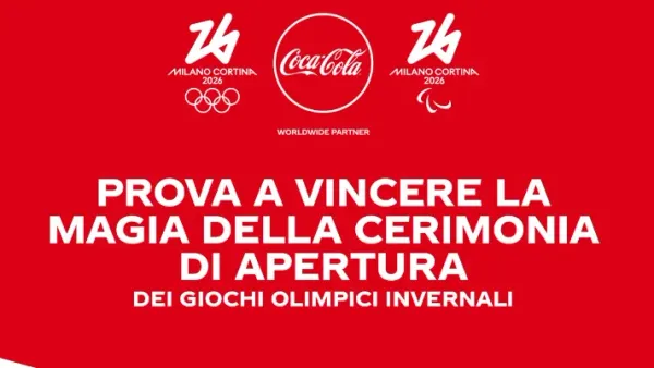 Concorso Coca‑Cola: Bevi Coca‑Cola e Vinci i biglietti per Milano Cortina 2026