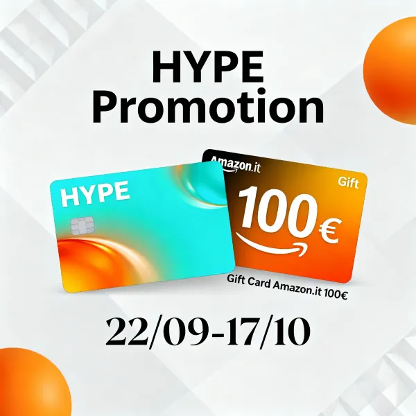 Promozione HYPE 2025: vinci Buoni Amazon da 100€ con acquisti da 50€ entro il 17 ottobre